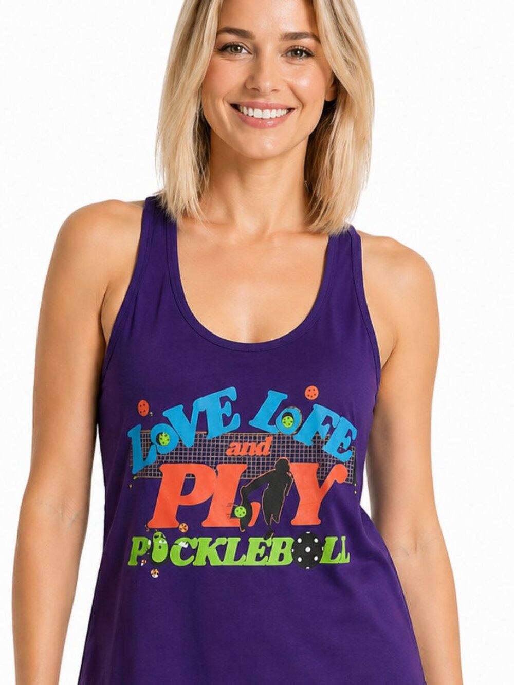 NWT Medium purple tank top. Pickle ball Pickleball shirt. Summer. Sporty
